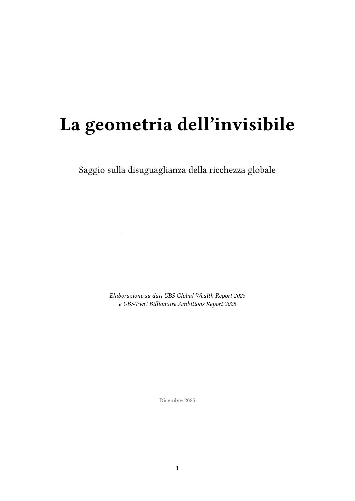 La geometria dell'invisibile