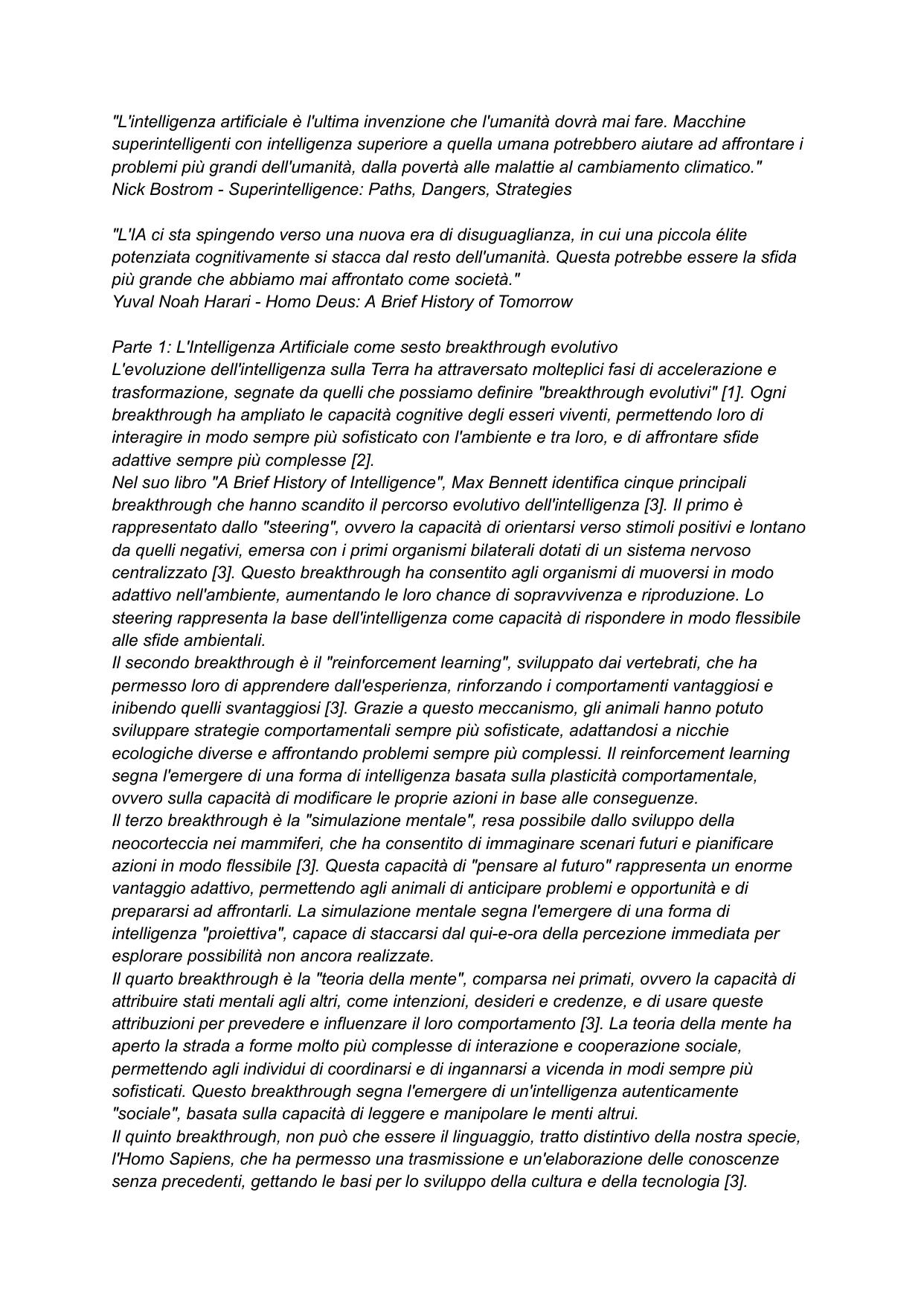 Il sesto breakthrough e l'umanità a due velocità