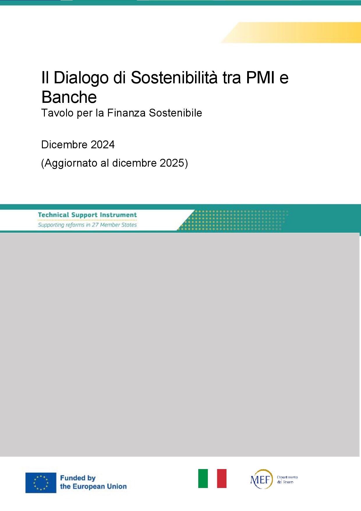 Il Dialogo di Sostenibilità tra PMI e Banche